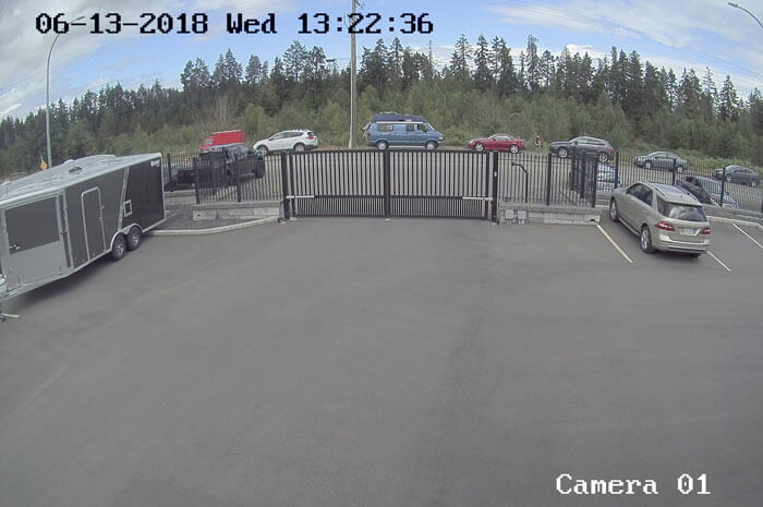 Front Gate through Security Camera